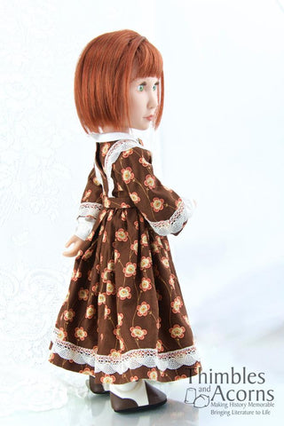 Thimbles and Acorns A Girl For All Time 1860 Civil War Era Day Dress Pattern for AGAT Dolls Pixie Faire