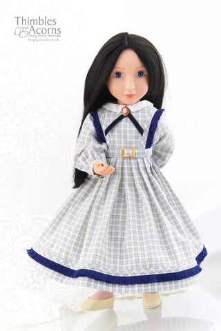 Thimbles and Acorns A Girl For All Time 1860 Civil War Era Day Dress Pattern for AGAT Dolls Pixie Faire