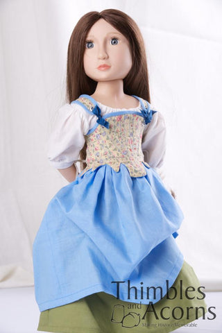 Thimbles and Acorns A Girl For All Time 18th Century Underpinnings Pattern for AGAT Dolls Pixie Faire