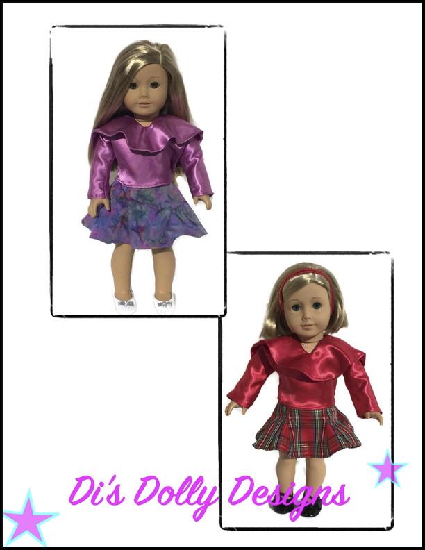 Di's Dolly Designs 18 Inch Modern All Dolled Up 18" Doll Clothes Pattern Pixie Faire