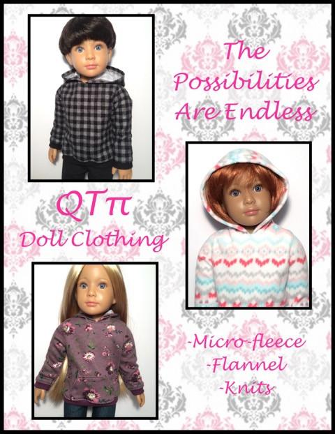 QTπ Doll Clothing Kidz n Cats All Zipped Up Hoodie for Kidz N Cats Dolls Pixie Faire