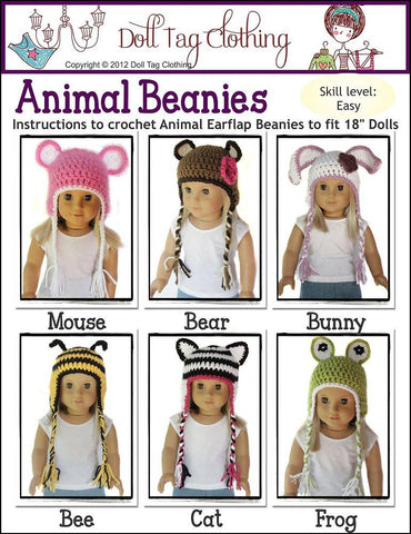 Doll Tag Clothing Crochet Animal Beanies Crochet Pattern Pixie Faire