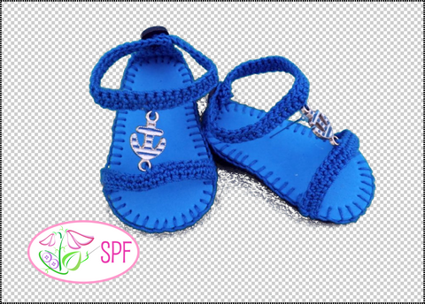 Sweet Pea Fashions Crochet Aurelia Crocheted Sandal 18" Doll Crochet Pattern Pixie Faire
