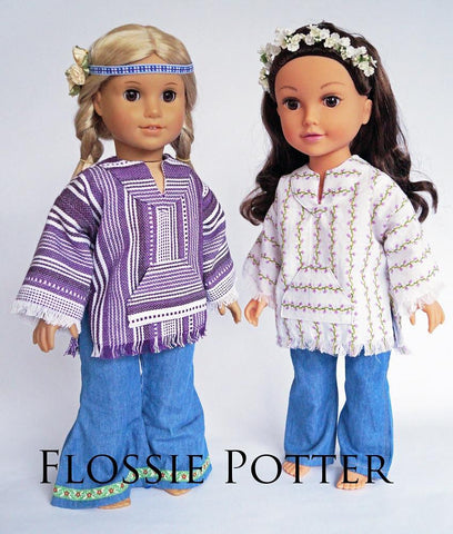 Flossie Potter 18 Inch Modern California Baja 18" Doll Clothes Pattern Pixie Faire