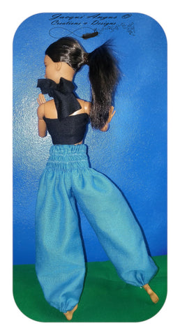 Jacqui Angus Creations & Designs Barbie Genie Pants Pattern for 11-1/2" Fashion Dolls Pixie Faire