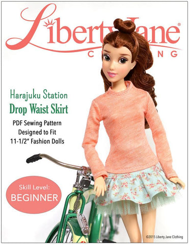 Liberty Jane Barbie Harajuku Station Skirt for 11 1/2" Fashion Dolls Pixie Faire