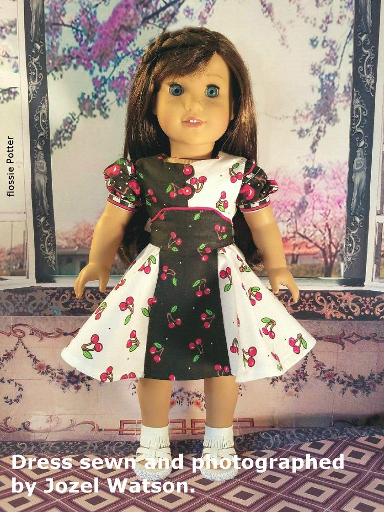Flossie Potter 18 Inch Historical Becka's Dress 18" Doll Clothes Pattern Pixie Faire