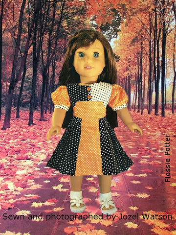 Flossie Potter 18 Inch Historical Becka's Dress 18" Doll Clothes Pattern Pixie Faire