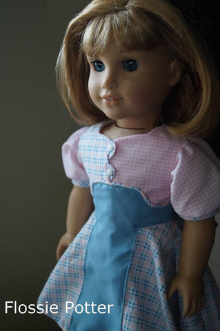 Flossie Potter 18 Inch Historical Becka's Dress 18" Doll Clothes Pattern Pixie Faire