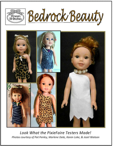 Forever 18 Inches WellieWishers Bedrock Beauty 14.5" Doll Clothes Pattern Pixie Faire