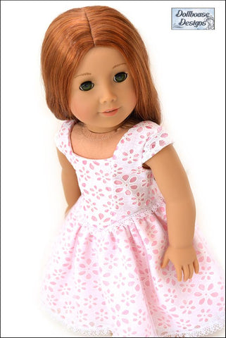 Dollhouse Designs 18 Inch Modern Bella Rose Ball Gown & Party Dress 18" Doll Clothes Pattern Pixie Faire