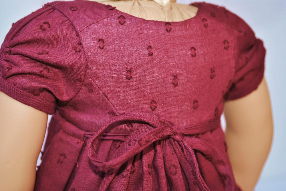 Thimbles and Acorns 18 Inch Historical Bib Front Regency Dress 18" Doll Clothes Pattern Pixie Faire