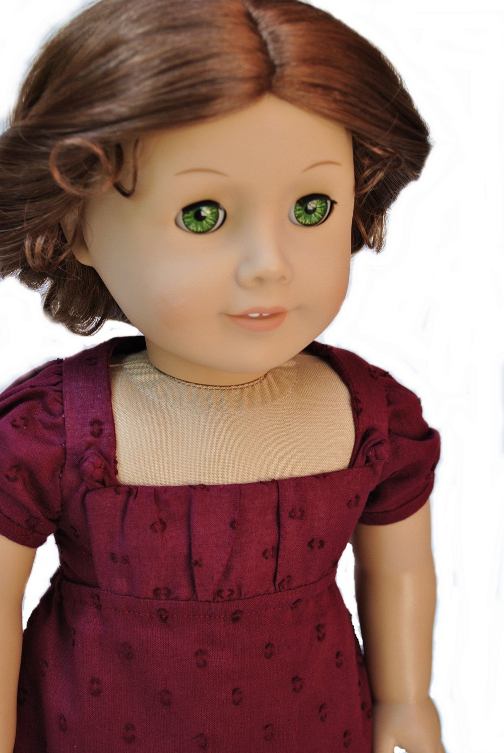 Thimbles and Acorns 18 Inch Historical Bib Front Regency Dress 18" Doll Clothes Pattern Pixie Faire