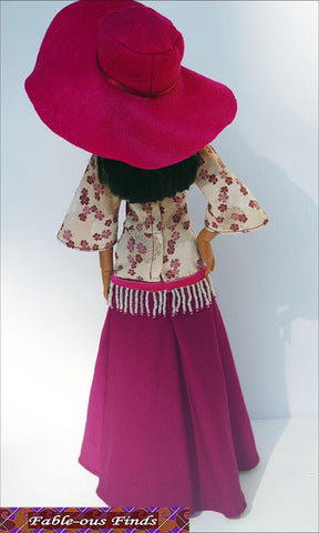 Fable-ous Finds Ellowyne Bohemian Beauty Maxi Dress and Floppy Hat Pattern for Ellowyne Dolls Pixie Faire