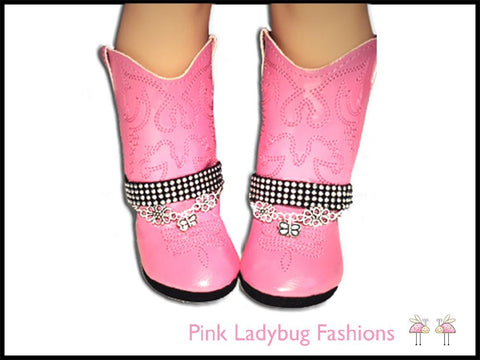 Pink Ladybug 18 Inch Modern Belts for Your Boots 18" Doll Accessories Pixie Faire