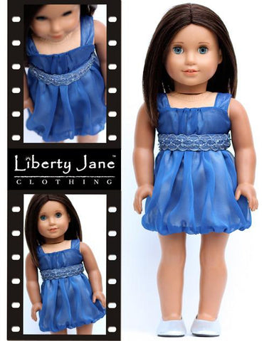 Liberty Jane 18 Inch Modern Aspen Party Dress 18" Doll Clothes Pattern Pixie Faire