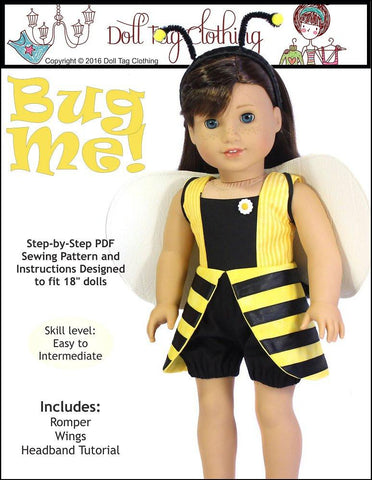 Doll Tag Clothing 18 Inch Modern Bug Me! 18" Doll Clothes Pixie Faire