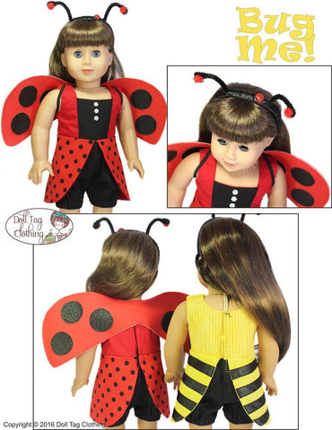 Doll Tag Clothing 18 Inch Modern Bug Me! 18" Doll Clothes Pixie Faire