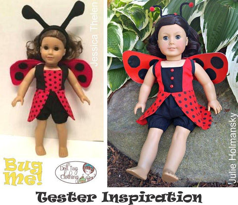 Doll Tag Clothing 18 Inch Modern Bug Me! 18" Doll Clothes Pixie Faire