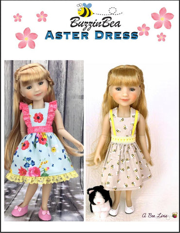 BuzzinBea WellieWishers Aster Dress 14.5" Doll Clothes Pattern Pixie Faire