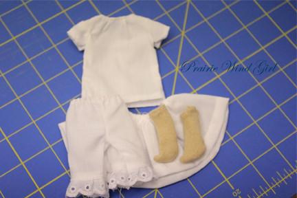 Prairie Wind Girl Mini Mini Cadence Colonial/Prairie Undergarments For Mini Dolls Pixie Faire