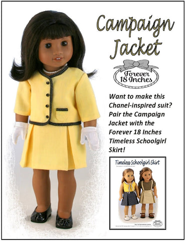 Forever 18 Inches 18 Inch Historical Campaign Jacket 18" Doll Clothes Pixie Faire