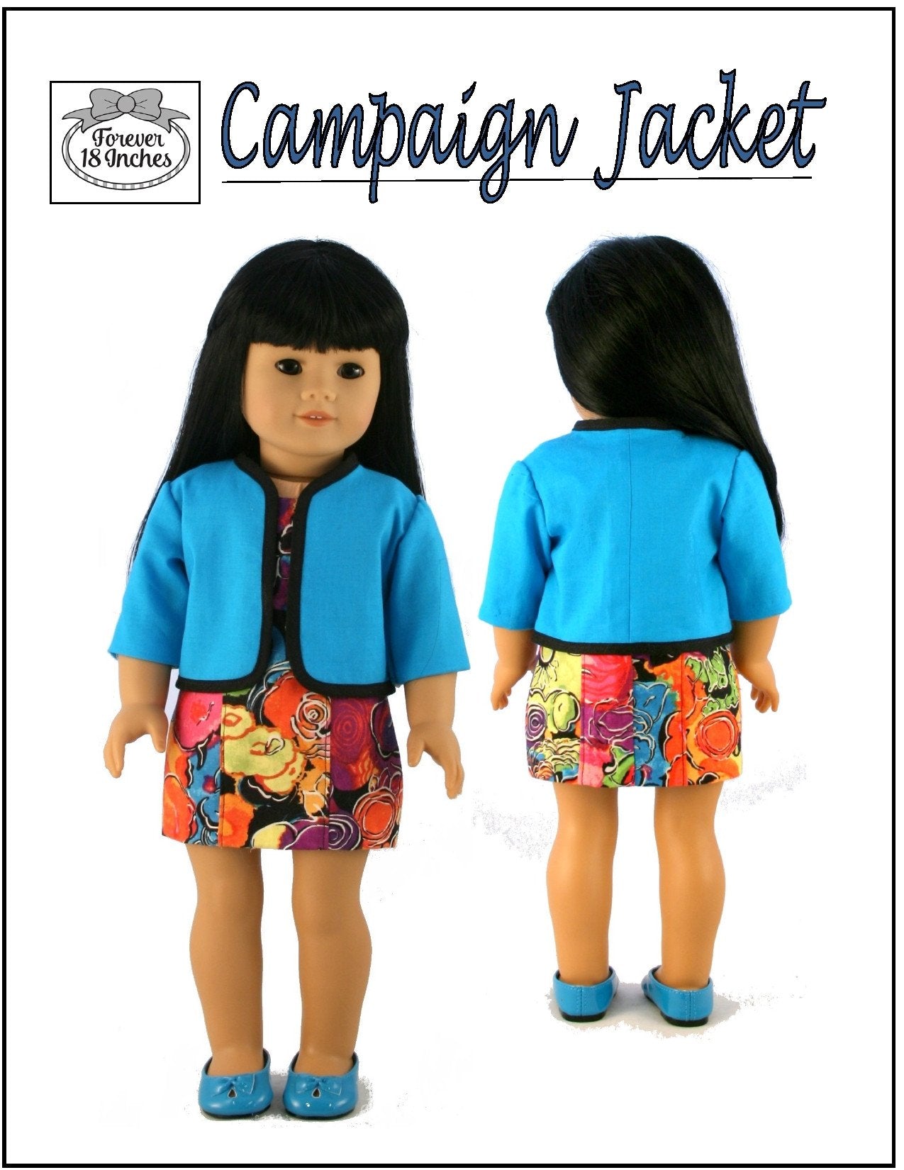 Forever 18 Inches 18 Inch Historical Campaign Jacket 18" Doll Clothes Pixie Faire