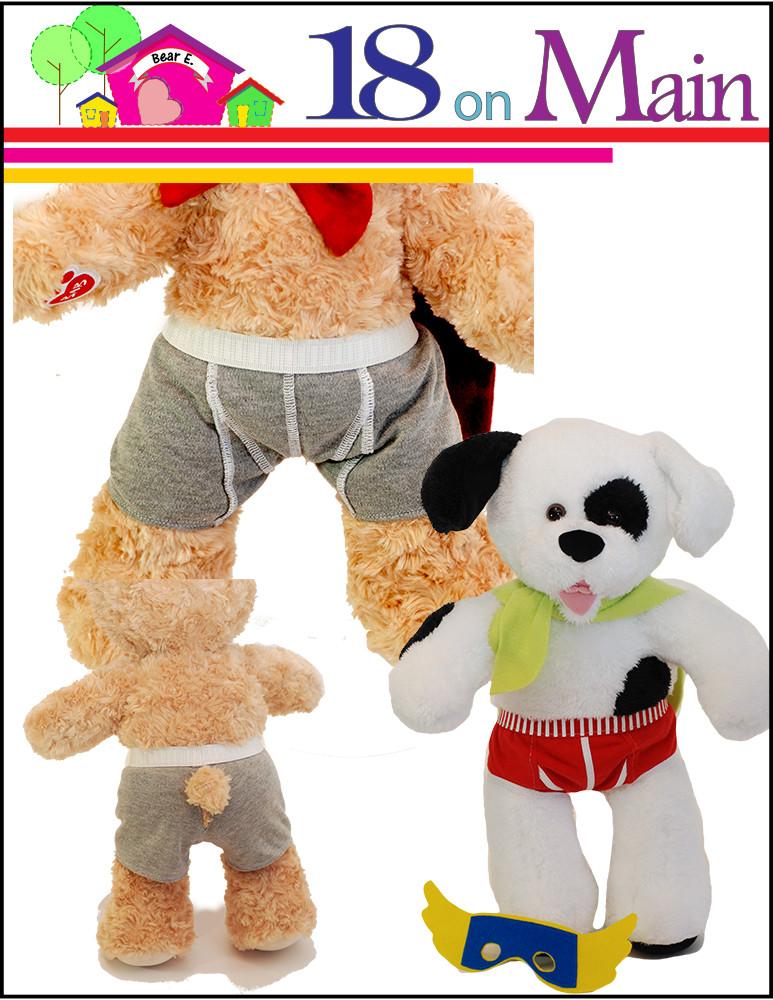 18 On Main Captain Underwear Plush Toy Clothes Pattern 15 to 18 inch Build -A-Bear Bears