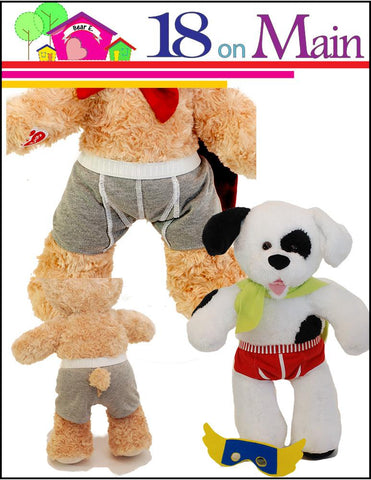 18 On Main Build-A-Bear Captain Underwear Pattern for Build-A-Bear Dolls Pixie Faire