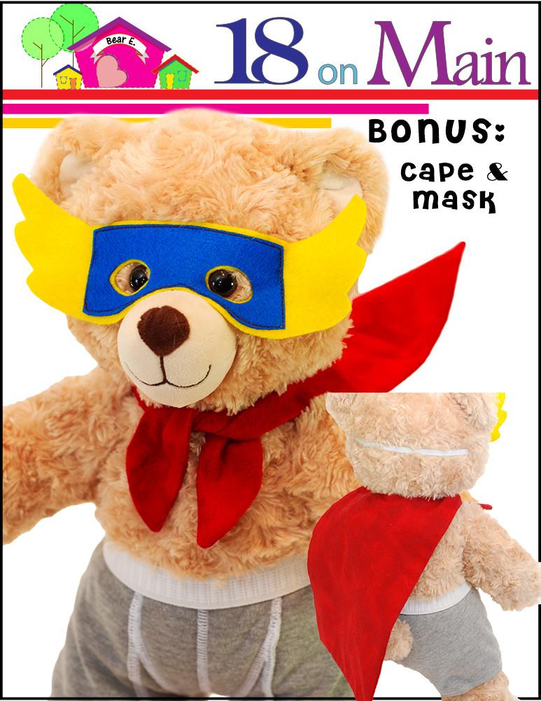 18 On Main Build-A-Bear Captain Underwear Pattern for Build-A-Bear Dolls Pixie Faire