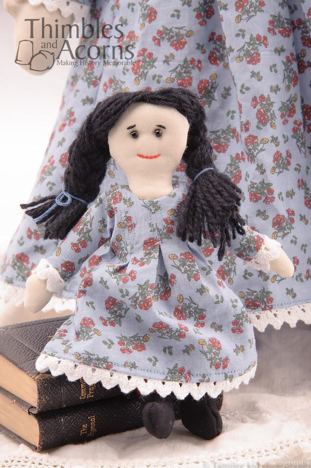 Thimbles and Acorns Promo Cloth doll Charlotte 18" Cloth Doll Pattern Pixie Faire
