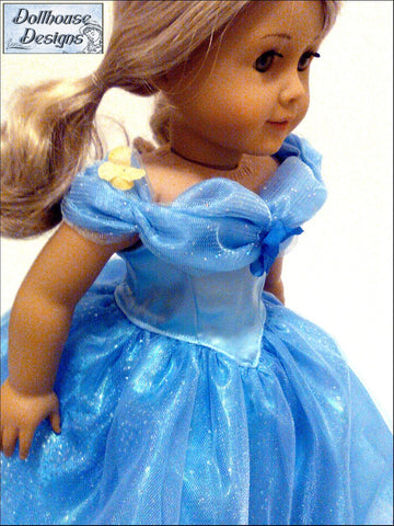 Dollhouse Designs 18 Inch Modern To the Ball - Gown & Petticoat 18" Doll Clothes Pattern Pixie Faire