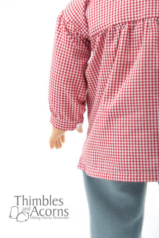 Thimbles and Acorns 18 Inch Historical Civil War Shirt 18" Doll Clothes Pattern Pixie Faire