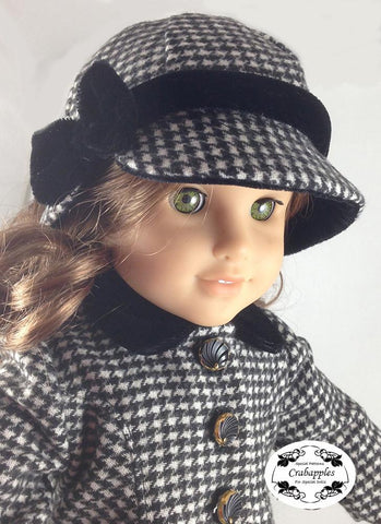 Crabapples 18 Inch Modern Classic Coat and Hat 18" Doll Clothes Pattern Pixie Faire