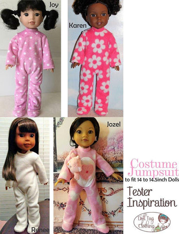 Doll Tag Clothing WellieWishers Costume Jumpsuit Pattern for 14 to 14.5 Inch Dolls Pixie Faire