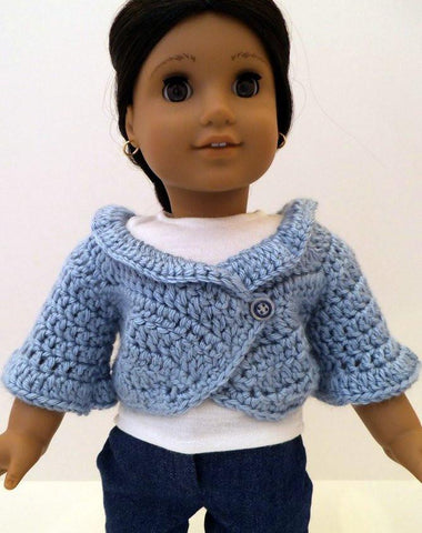 Sweet Pea Fashions Crochet Cropped Bell Sleeve Cardigan Crochet Pattern Pixie Faire