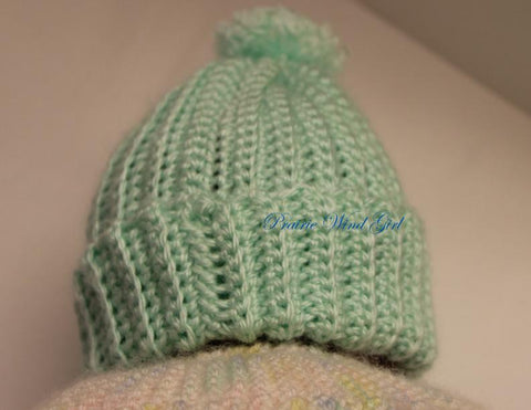 Prairie Wind Girl Bitty Baby/Twin Baby Dagmar Hat and Booties Crochet Pattern Pixie Faire