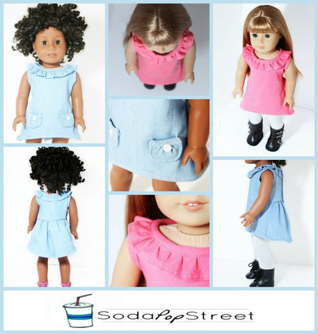 Soda Pop Street 18 Inch Modern Daphne Dress 18" Doll Clothes Pixie Faire
