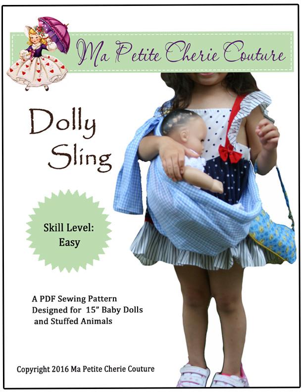 Mon Petite Cherie Couture Bitty Baby/Twin Dolly Sling 15" Baby Doll Accessories Pixie Faire