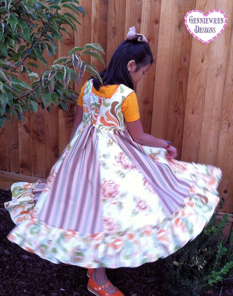 Dora Dress For Girls 1-16 PDF Pattern Download