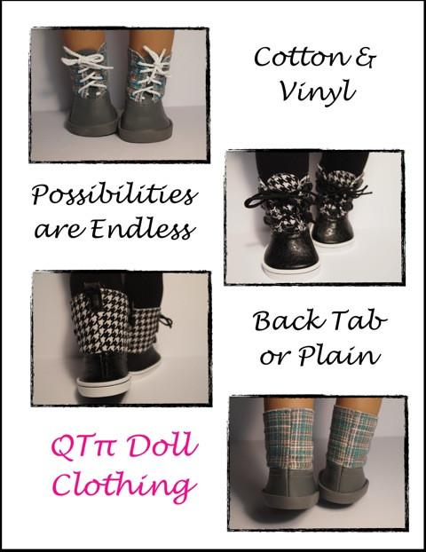 QTπ Doll Clothing Shoes Dorel Boots 18" Doll Shoes Pixie Faire