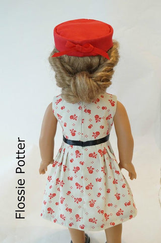 Flossie Potter 18 Inch Historical Ladies' Club Dress 18" Doll Clothes Pattern Pixie Faire