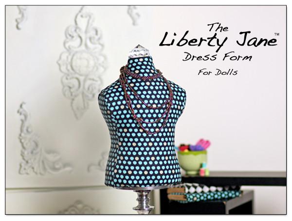 Liberty Jane 18 Inch Modern Dress Form 18" Doll Clothes Pattern Pixie Faire
