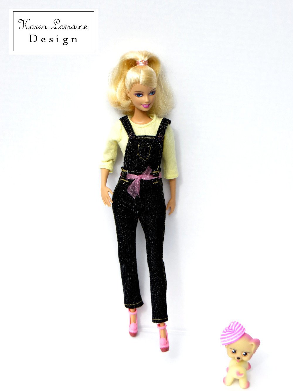 Karen Lorraine Design Barbie Dress It Up Dungarees Pattern for 11-1/2" Fashion Dolls Pixie Faire