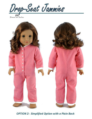 Forever 18 Inches 18 Inch Modern Drop-Seat Jammies 18" Doll Clothes Pixie Faire