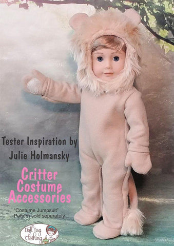 Doll Tag Clothing 18 Inch Modern Critter Costume Accessories 18" Doll Clothes Pattern Pixie Faire