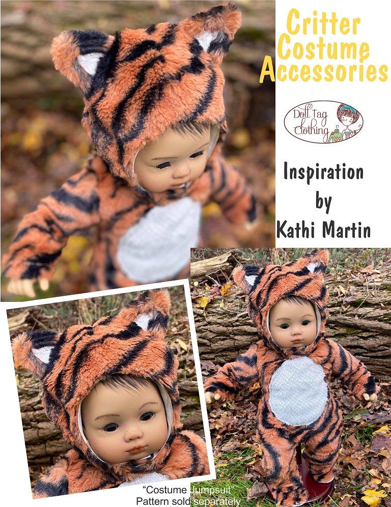 Doll Tag Clothing 18 Inch Modern Critter Costume Accessories 18" Doll Clothes Pattern Pixie Faire