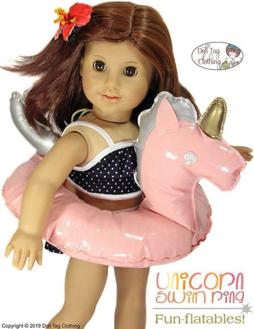 Doll Tag Clothing 18 Inch Modern Fun-flatable Unicorn 15" - 18" Doll Accessories Pixie Faire