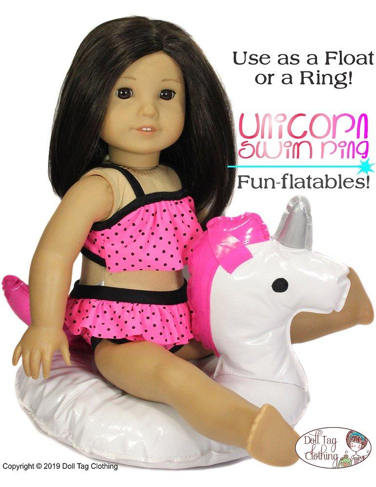 Doll Tag Clothing 18 Inch Modern Fun-flatable Unicorn 15" - 18" Doll Accessories Pixie Faire
