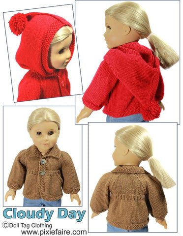 Doll Tag Clothing Knitting Cloudy Day Knitting Pattern Pixie Faire